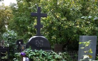 Mormintele celebrităților la cimitirul Novodevichy